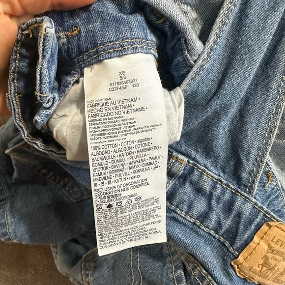 Levi's Denim Shortalls, VGUC, Sz XS (5/6) (5A) - Picture 8 of 8